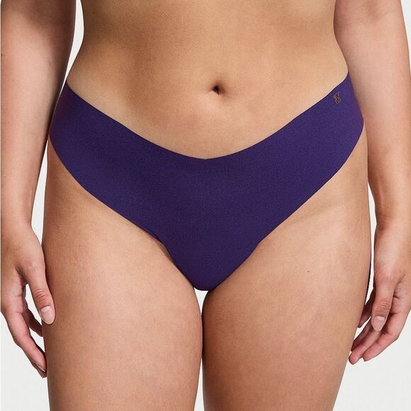 Bundle of 4 - Victoria’s Secret No Show Thong - Purple Amethyst - Picture 2 of 2